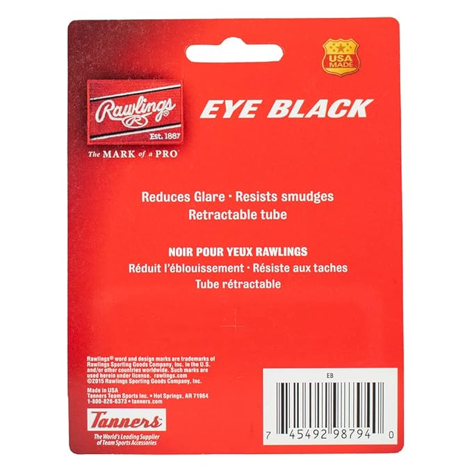 Rawlings | Eye Black Stick | Retractable Tube/Glare Reduction | Adult & Youth Baseball/Softball | Purple