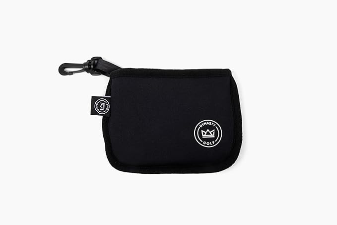 Golf Club Cleaner for Golf Bag, Clip-On Club Cleaner Pouch with Waffle Towel Interior, Wet Inside Dry Outside, Club Cleaner for Golf Bag Use On Course