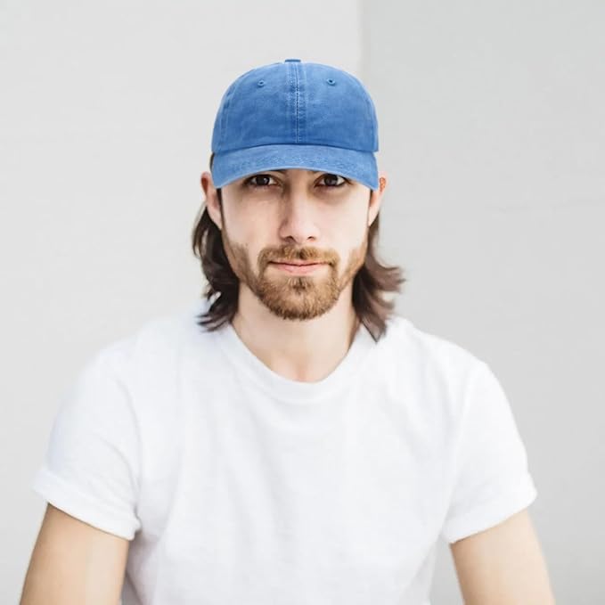 Edoneery Men Women Baseball Cap-Low Profile Adjustable Washed Cotton Golf Dad Hat