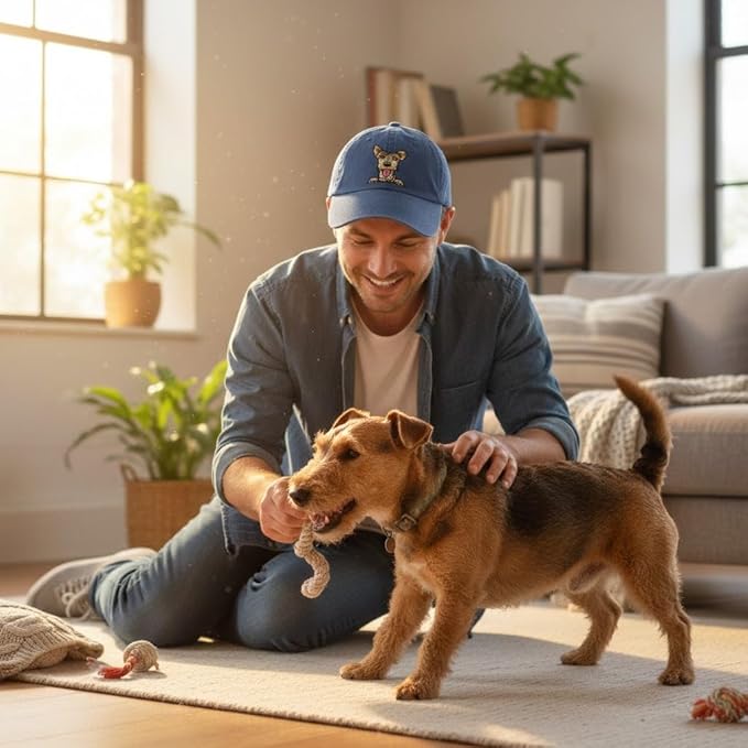 Pet Dog Lover Gifts,Embroidered Dog Baseball Hats for Men Women Dad Mom