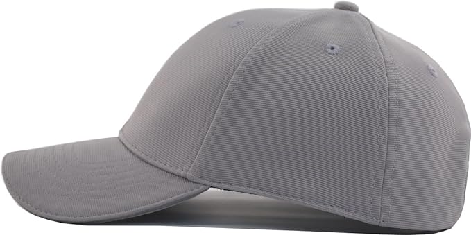 TSSGBL Men's Plain Baseball Hat - OSFM & XXL Big Head Fit，Adjustable Structured Ball Cap with Reflective Sandwich Brim