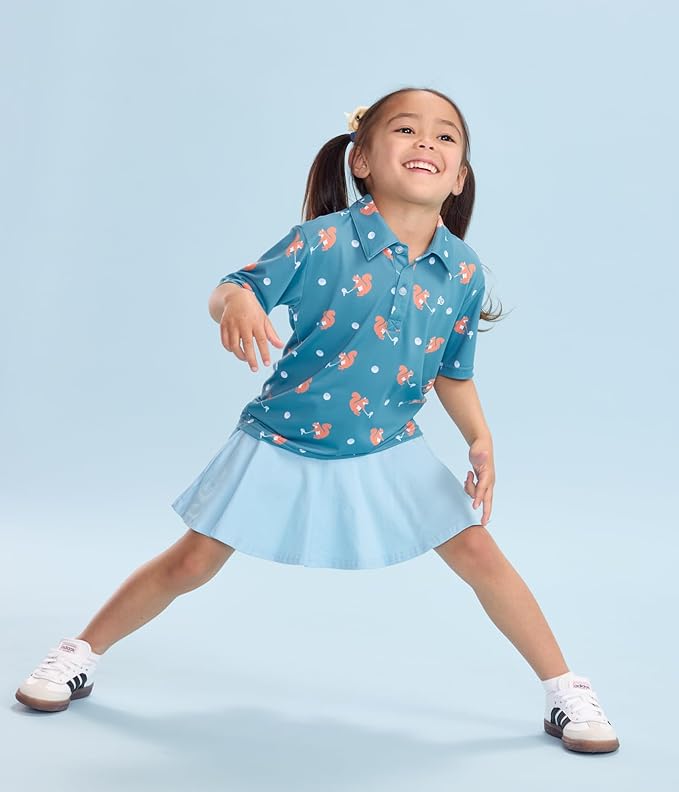 Tipsy Elves Kids and Toddlers Golf Shirts - Athletic Comfort Fit with Quick Dry Material