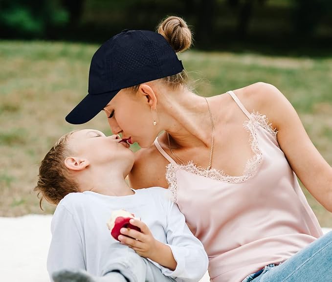 Cross Hat Womens Baseball Cap -Cross Ponytail Hat Baseball Cap