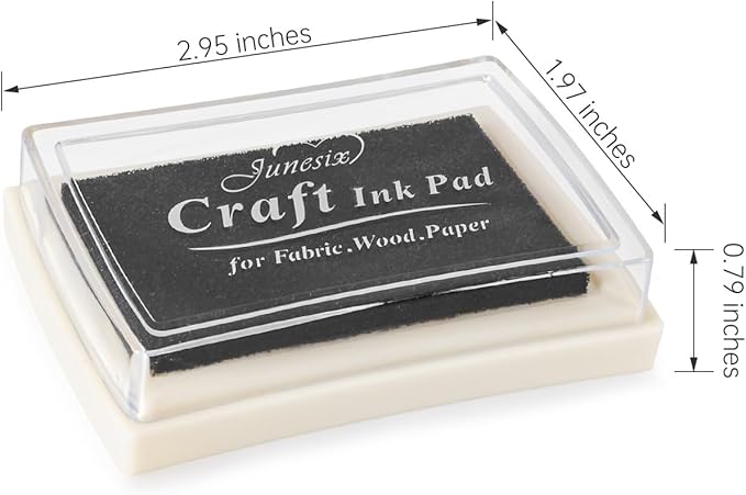 Black Ink Pad Finger Washable Kids Stamp Ink Pad - Image 2