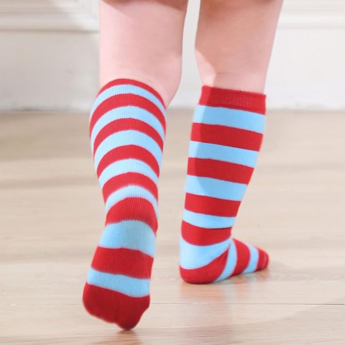 American Trends Kids Toddler Soccer Socks Youth Baseball Softball Football Socks Knee High Accessories for Girls