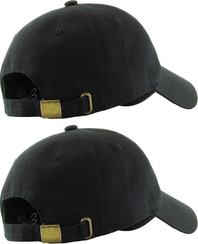 KBETHOS Classic Unisex Cotton Adjustable Low Crown Baseball Cap – Plain Dad Hat