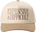 MIRMARU Two-Tone Vintage Canvas Trucker Hats for Men & Women, Adjustable Size Baseball Caps with Trendy Embroidered Design