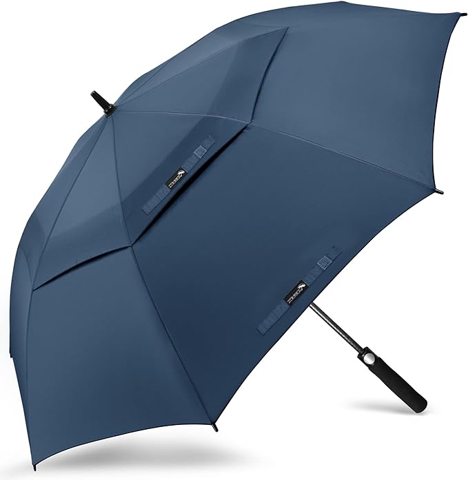 ZOMAKE Golf Umbrella Windproof, Extra Large Oversized Heavy Duty Double Canopy for Rain, Sports Games & Push Cart(51/54/62/68/72Inch)