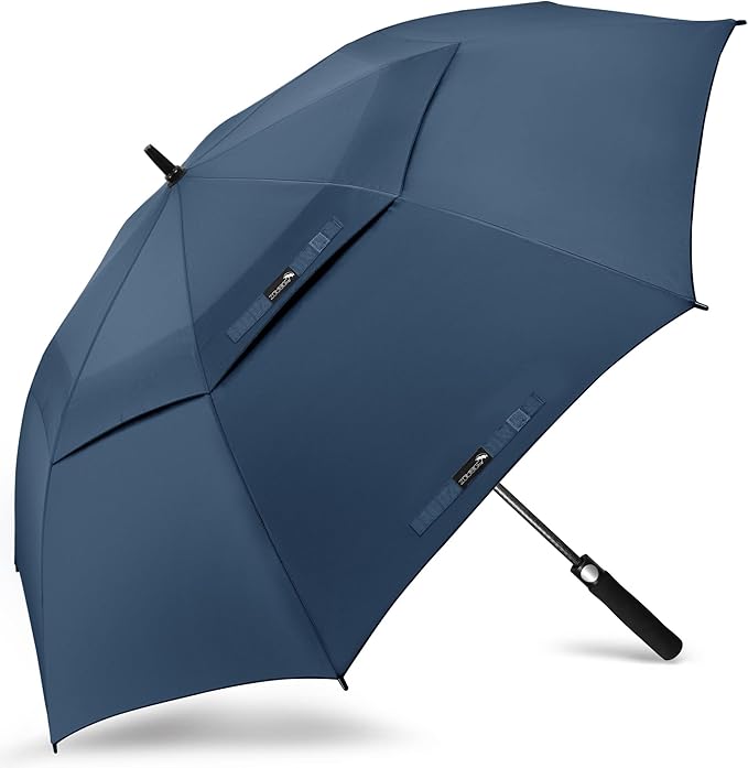 ZOMAKE Golf Umbrella Windproof, Extra Large Oversized Heavy Duty Double Canopy for Rain, Sports Games & Push Cart(51/54/62/68/72Inch)