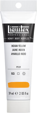 Liquitex Professional Heavy Body Acrylic Paint, 2-oz Tube, Indian Yellow by Liquitex
