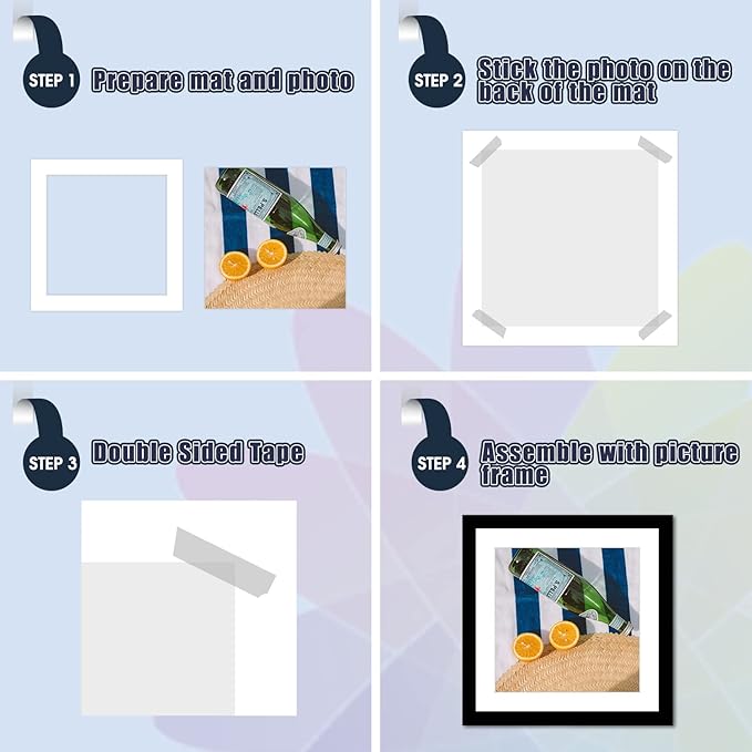 Mat Board Center, 20x20 for 16x16 White Photo Picture Mats - Image 6