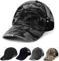 Criss Cross Hat Washed Distressed Baseball Cap Ponytail Hat High Messy Bun Ponycap for Women
