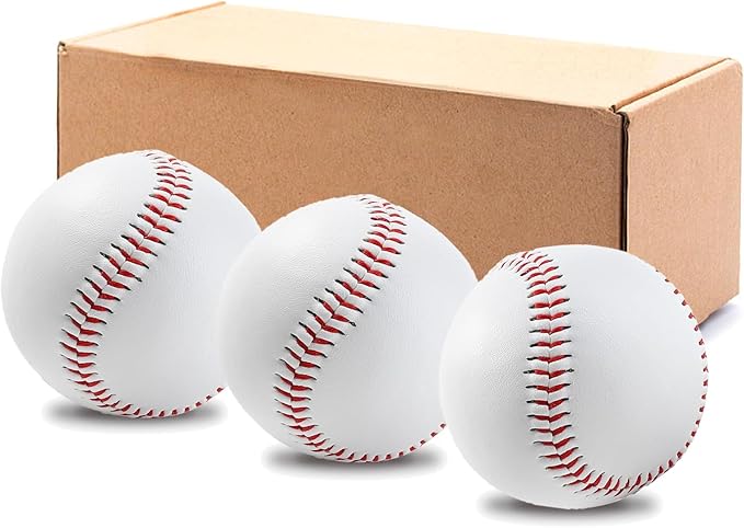 Baseballs, Practice Baseballs, Baseball for Youth Teenager/Adults Players Training Ball, Safe Throwing for Indoor/Outdoor, Batting Practice
