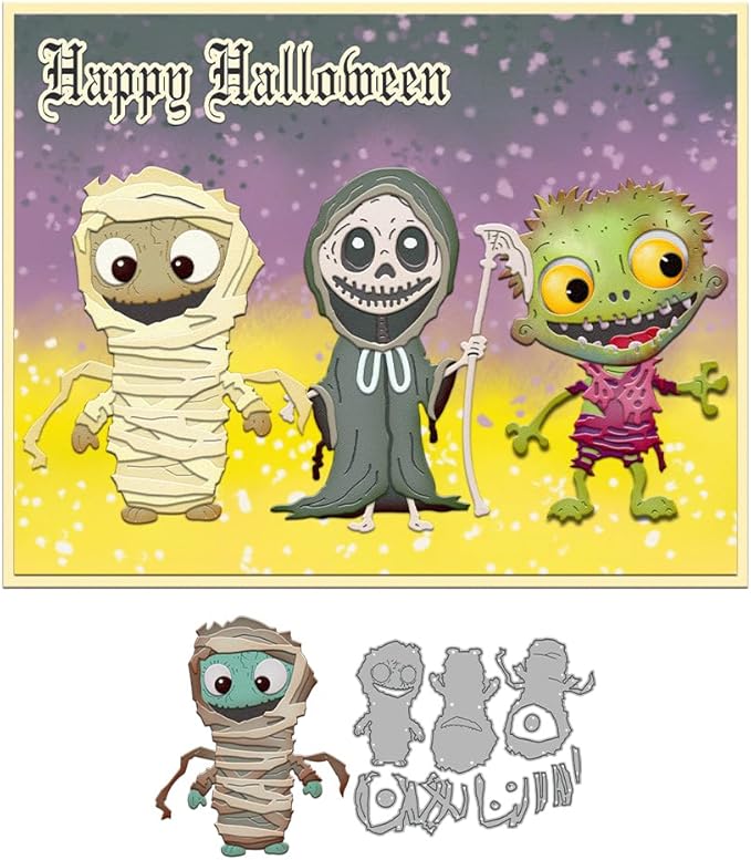 Halloween Clear Silicone stampReusable Stamp - Image 2
