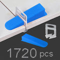 Tile Leveling System 1/16”Kit 1400pcs Tile Leveler Spacers Clips +320pcs by H-Fire+Mid