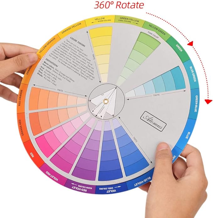 Creative Color Wheel, Paint Mixing Learning Guide Art Class Teaching Tool - Image 7