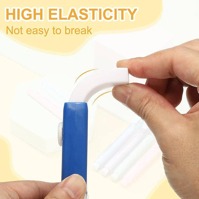 PATIKIL 4 Pack Erasers, Sliding Retractable Eraser Push Pull Cute Pencil - Image 3