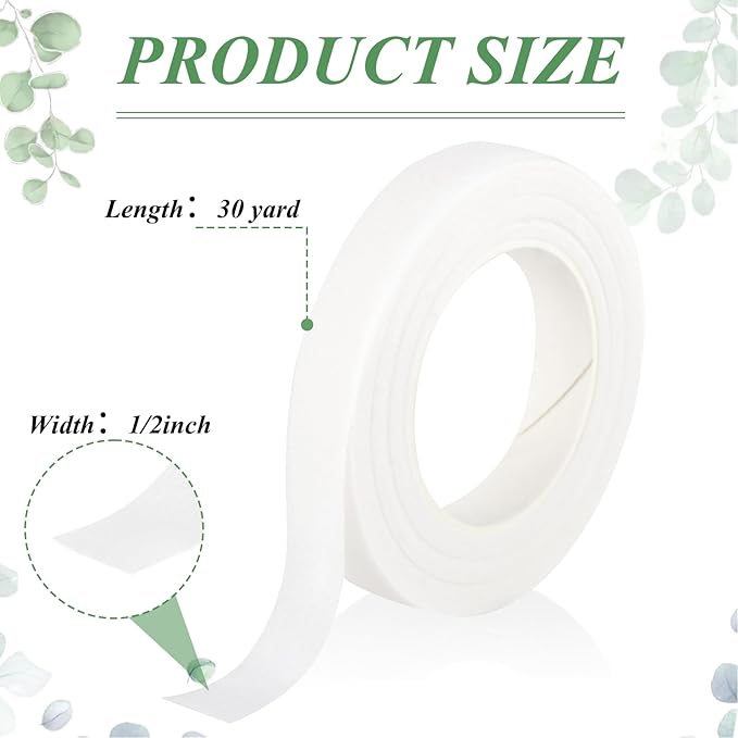 Phinus 9 Rolls Floral Tape, 1/2 Inch x 30 Yard Flower Tape, Bouquet Stem - Image 2