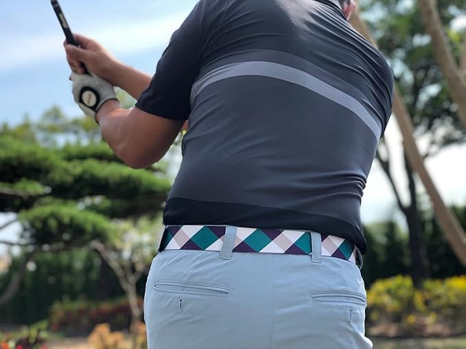 Teeoff 3 Pack Golf Web Belt Reversible Metal Buckle