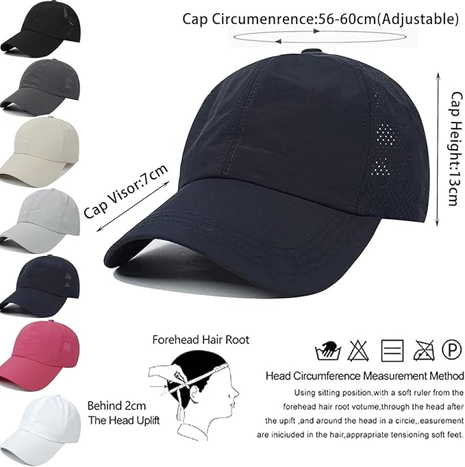 Criss Cross Hat Washed Distressed Baseball Cap Ponytail Hat High Messy Bun Ponycap for Women
