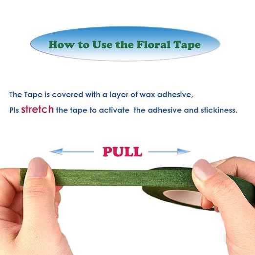 4 Rolls Floral Tape 1/2" Wide 30 Yards/Roll Floral Tapes - Image 3