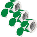 Perco Green 3-Inch Round Circle Dot Sticker Labels by Perco