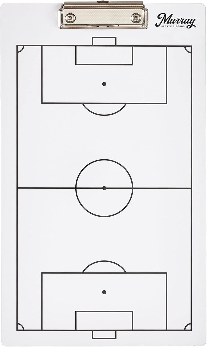 Murray Sporting Goods Dry Erase Coaches Clipboard | Double-Sided Dry Erase White Board