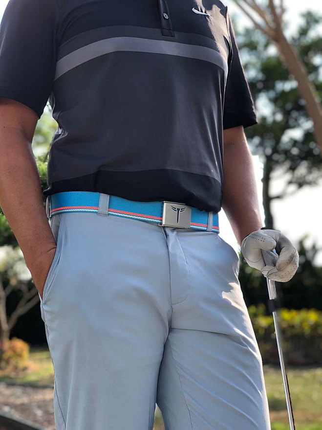 Teeoff 3 Pack Golf Web Belt Reversible Metal Buckle