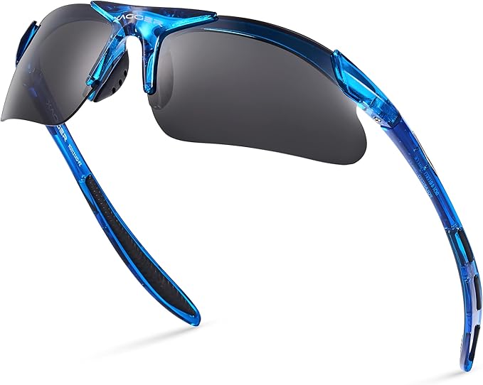 Xagger Kids Youth Polarized Sports Sunglasses for Boys Girls Baseball Softball Glasses TR90 Frame