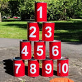 13 Carnival Can Games Bean Bag Toss Carnival Games, Including 10 Tin Cans and 3 by Unknown