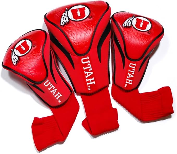 Team Golf NCAA Florida Gators Contour Golf Club Headcovers (3 Count) Numbered 1, 3, & X, Fits Oversized Drivers, Utility, Rescue & Fairway Clubs, Velour Lined for Extra Club Protection