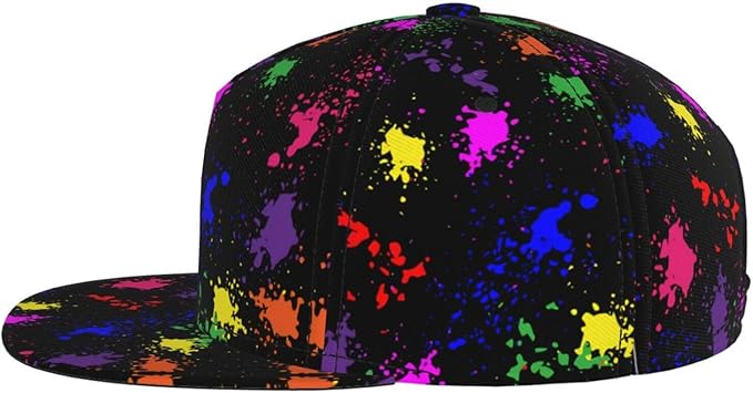Fashion Snapback Hat for Men Women, Hip Hop Style Baseball Cap Flat Bill Hats Adjustable Trucker Sun Hat