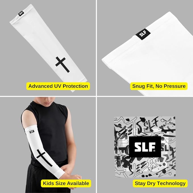 Faith Cross White and Black Arm Sleeve