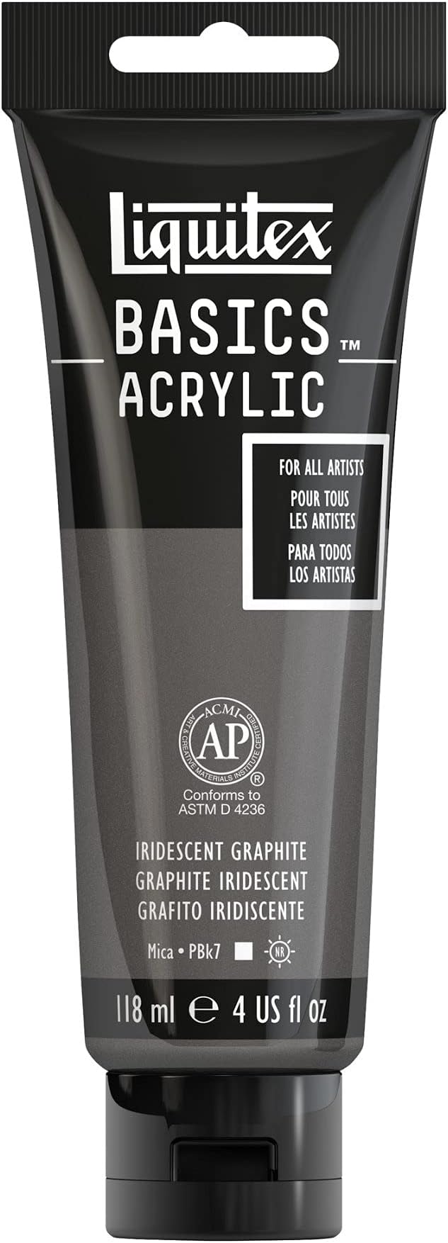 Liquitex BASICS Acrylic Paint, 118ml Tube, Iridescent Graphite by Liquitex