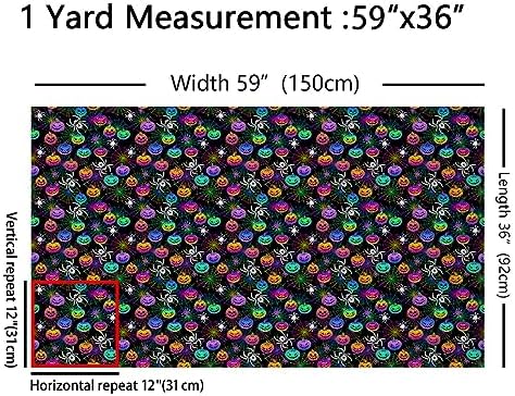 jejeloiu Halloween Fabric by The Yard Soft 10 Yards