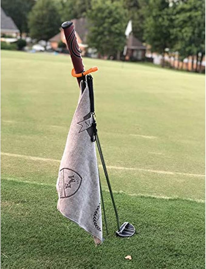 V-Shaped Golf Club Stand Keeps Your Clubs Clean, Dry & Visible, V-Stick Club Stand Made of Highly Durable Stainless Steel - Easy to Carry Golf Club Holder