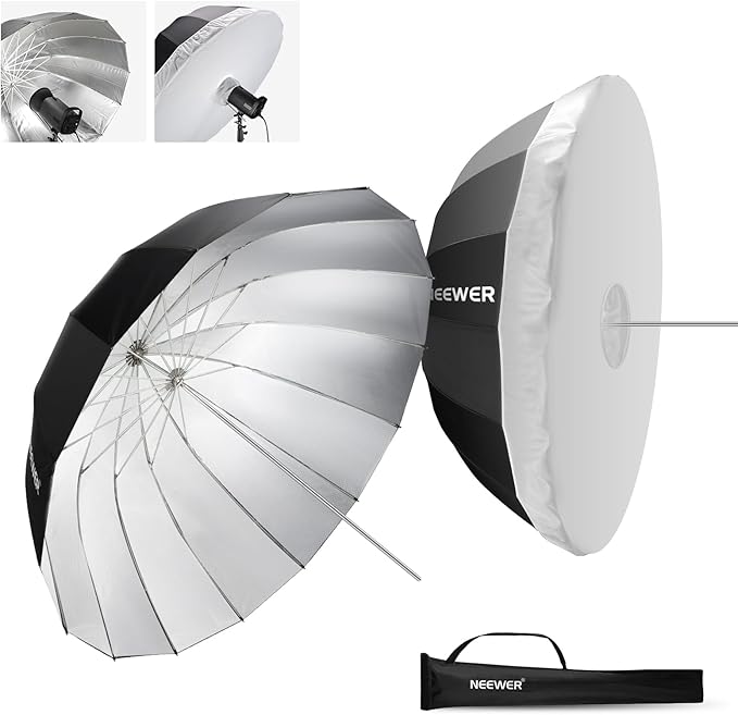 NEEWER 71"/180cm Parabolic Reflective Umbrella Photography by Neewer