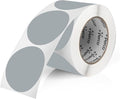 Perco Grey 3-Inch Round Circle Dot Sticker Labels by Perco