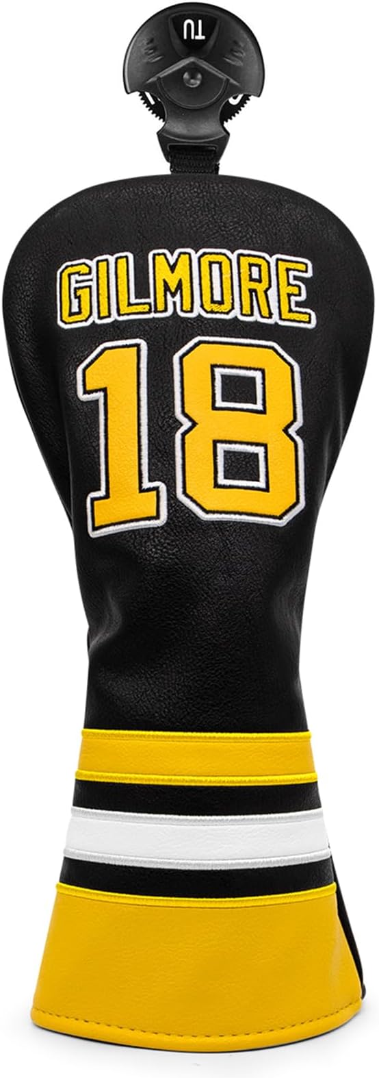 Golf Headcovers Happy Gilmore Golf Club Head Covers Advanced Embroidery Premium Leather Driver Headcover Fairway Wood Covers Hybrid Head Covers, Golf Mallet Blade Putter Cover