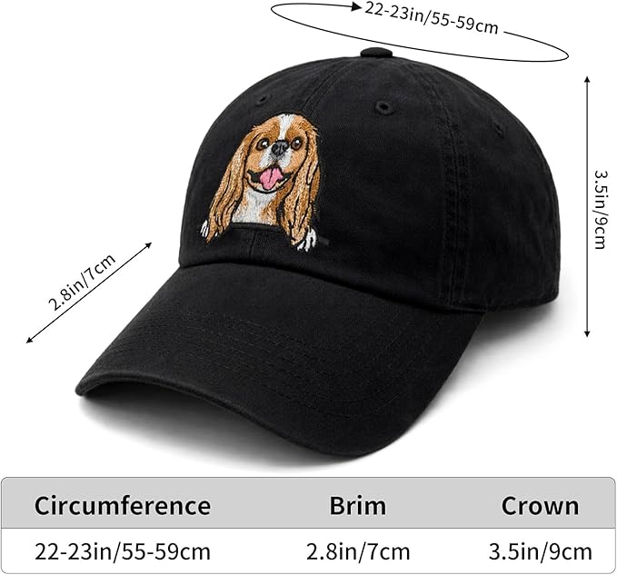 Pet Dog Lover Gifts,Embroidered Dog Baseball Hats for Men Women Dad Mom