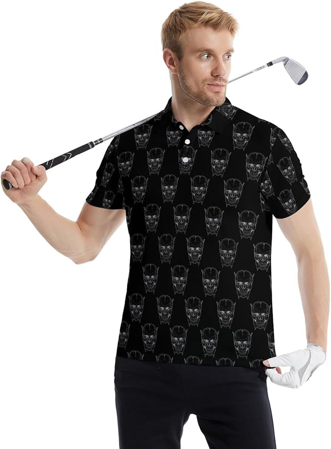 Mens Golf Shirts Golf Polo Shirts for Men Short Sleeve Polo Shirts Golf Gifts