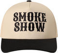 MIRMARU Two-Tone Vintage Canvas Trucker Hats for Men & Women, Adjustable Size Baseball Caps with Trendy Embroidered Design