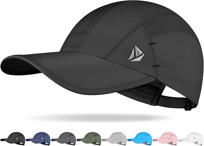 YANIKY Quick-Dry Running Hat for Men & Women Cooling Hat UPF 50+ Thin Baseball Cap Lightweight Breathable Mesh Sport Hats