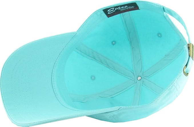 KBETHOS Classic Unisex Cotton Adjustable Low Crown Baseball Cap – Plain Dad Hat