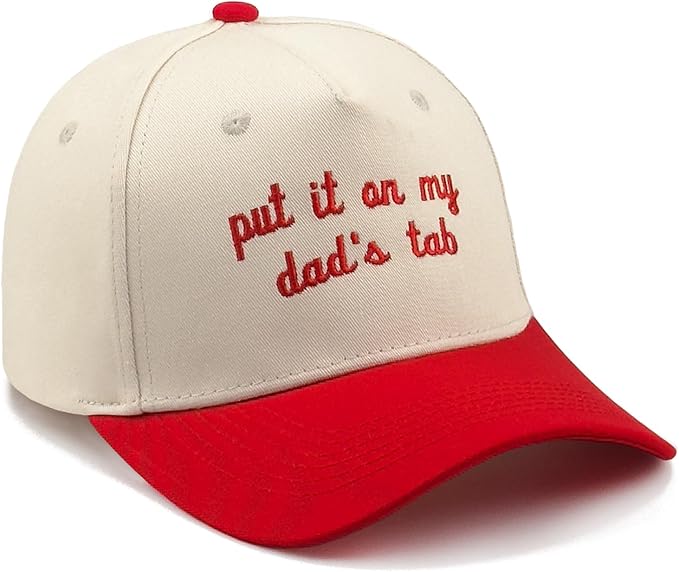 Funny Embroidered Trucker Hat, Vintage Two-Tone Cotton Baseball Cap for Men Women, Adjustable Dad Hat Gift Idea