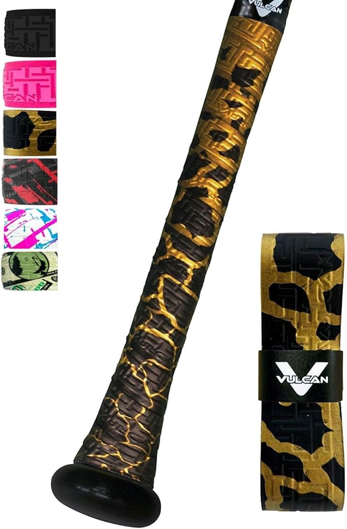 Vulcan | 0.50mm / 1.00mm / 1.75mm Bat Grip | Baseball/Softball | Multiple Colors