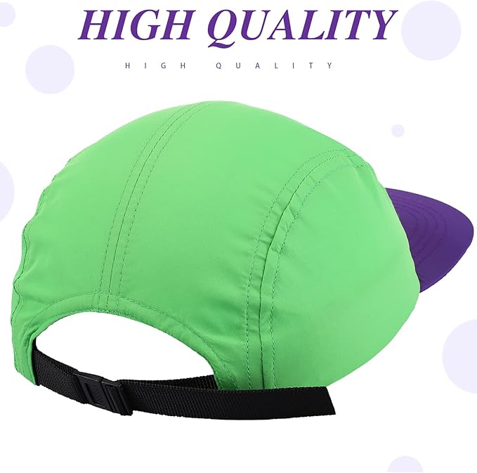 Cindeer 80s 90s Neon Hat Nylon Cap Retro Adjustable Cap for Women Men 80s Costumes Accessories 90s Theme Party