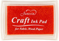 Red Ink Pad Finger Washable Kids Stamp Ink Pad by Ancwzoz