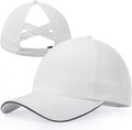 Girls Criss Cross Ponytail Hat Mesh Baseball Cap Kids Quick Dry Ponycap Hats Outdoor Summer Sports Hat Age 7-12