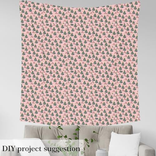 JEJELOIU Merry Christmas Fabric by The Yard Cartoon Penguin Upholstery Fabric Xmas Funny Animal Printed Waterproof Indoor Outdoor Decor for DIY Sewing Craft Projects 2 Yards